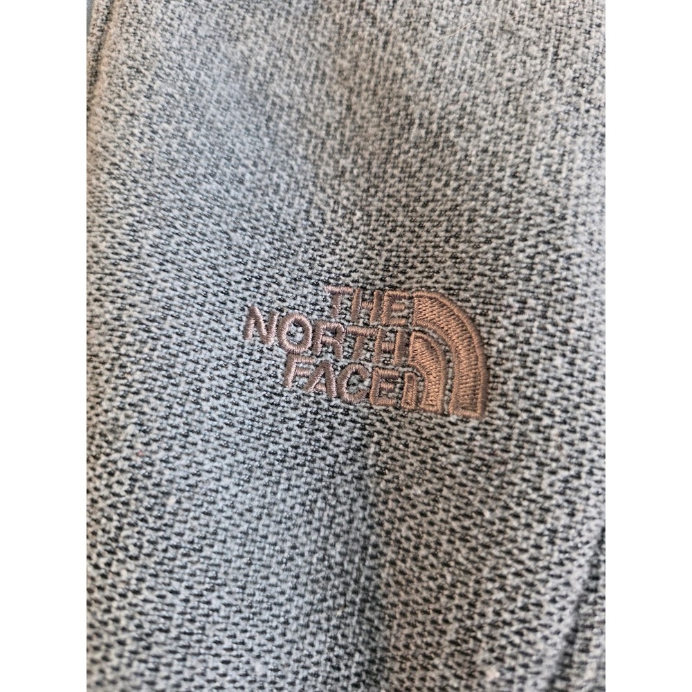 The North Face Crescent Hooded Fleece Jacket Grey Full Zip Sweater Womens Medium - Picture 5 of 8